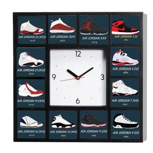 Air Jordan Shoes History Clock